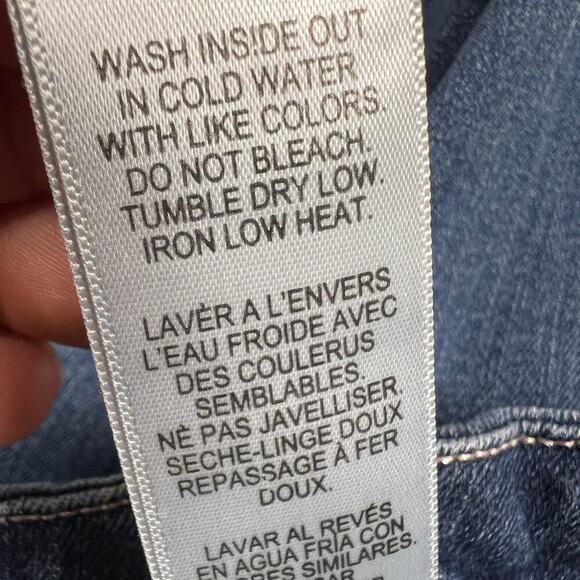 Good American Good Legs Crop Stretch Skinny Jeans Medium Wash Mid Rise Size 4/2 - Picture 9 of 10